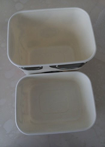 Tupperware pembe Kapaklı İnek Desenli 2 li set Saklama Kabı - Görsel 7