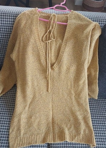 Dilvin Bej Kadın Örgü Yün Kazak - Görsel 5