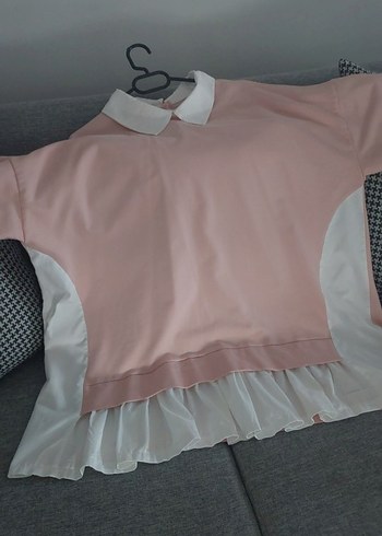 Pembe Uzun Kollu modeist Bluz&tunik 3XL - Görsel 2