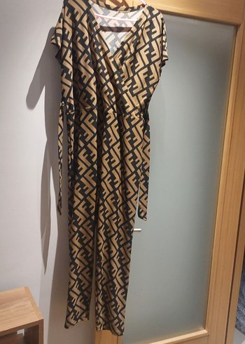 Parisli Bohem Uzun V Yaka Tulum - Görsel 2