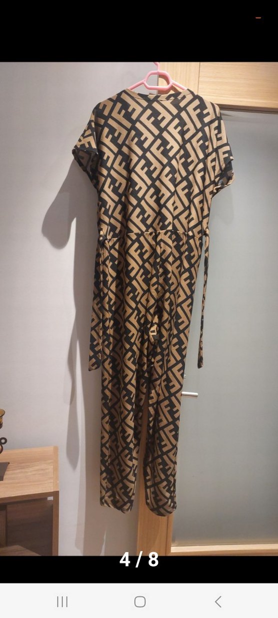 Parisli Bohem Uzun V Yaka Tulum - Görsel 5