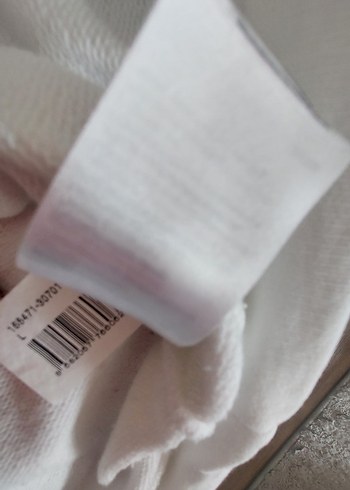 Beyaz Batik Desenli Bohem Kadın Sweatshirt Mavi marka - Görsel 7