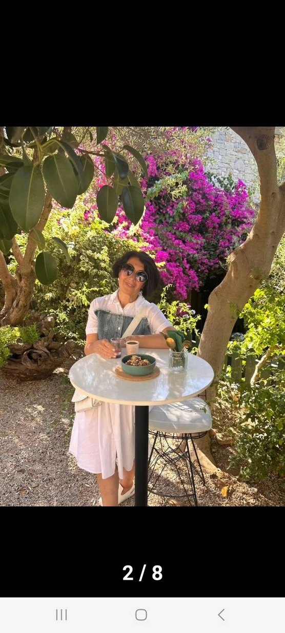 Düğmeli Beyaz Kot Midi Elbise - Görsel 2