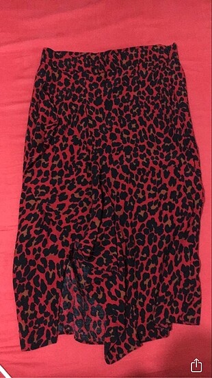Zara Zara Leopar Desenli Etek