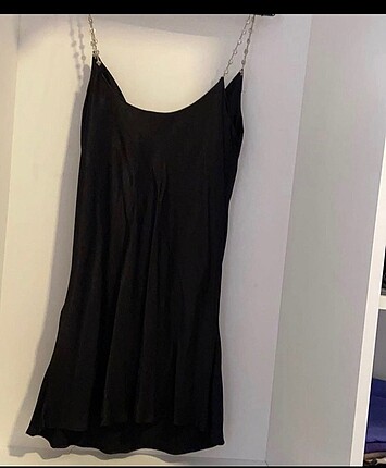 Zara Zara taş detaylı saten elbise(SATILDI)