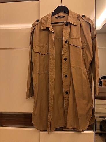m Beden camel Renk Zara Trençkot