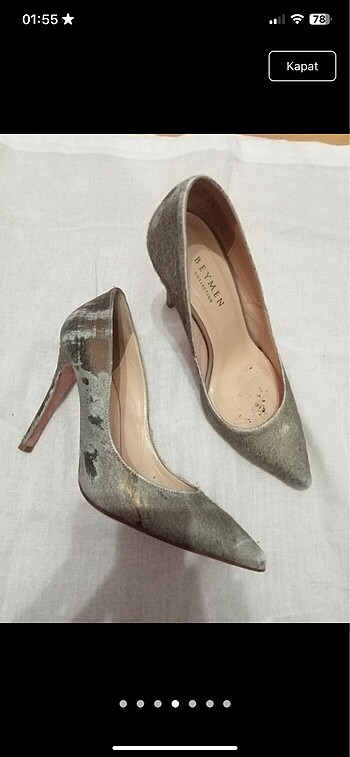 36 Beden haki Renk Beymen stiletto