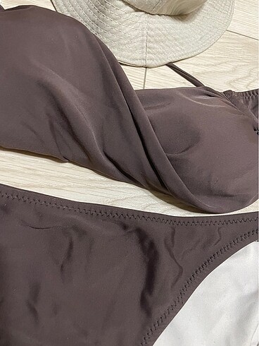 40 Beden kahverengi Renk Bikini takım