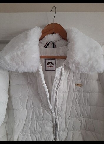 U.S Polo Assn. Polo kadin beyaz mont