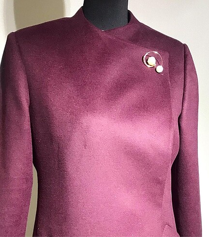 40 Beden bordo Renk BB Collection Mürdüm Kaban