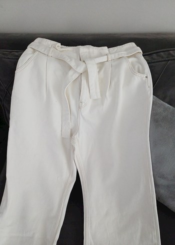 44 Beden Kemerli kot pantalon