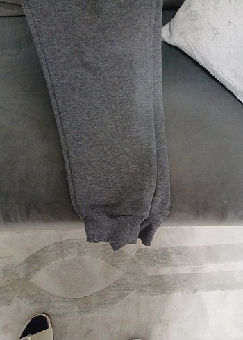 Fermuarlı Gri Erkek Eşofman Altı - Görsel 5