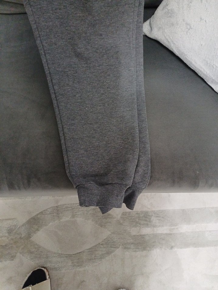 Fermuarlı Gri Erkek Eşofman Altı - Görsel 5