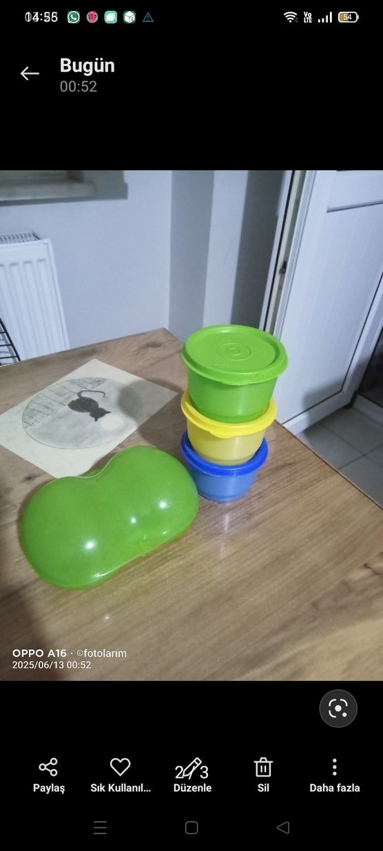 Tupperware Minik Kaplar Üçlü Set 125 ml - Görsel 2