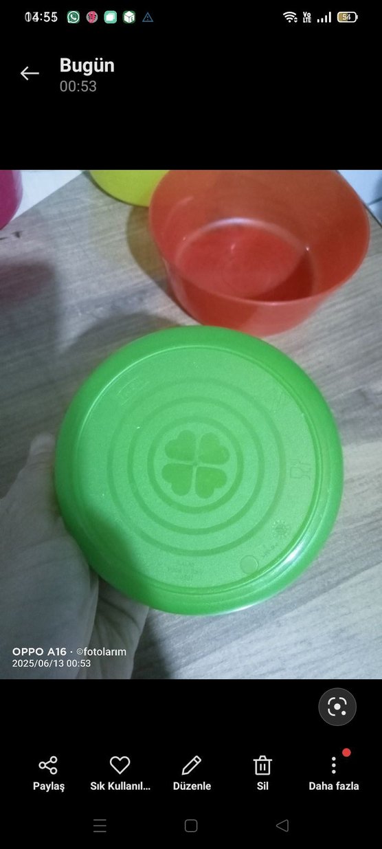 Renkli Plastik Mutfak Kaseleri 4'lü Set - Görsel 2