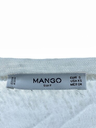 s Beden beyaz Renk Mango Bluz %70 İndirimli.