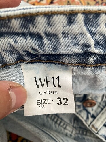 32 Beden mavi Renk kullanılmamış pantalon