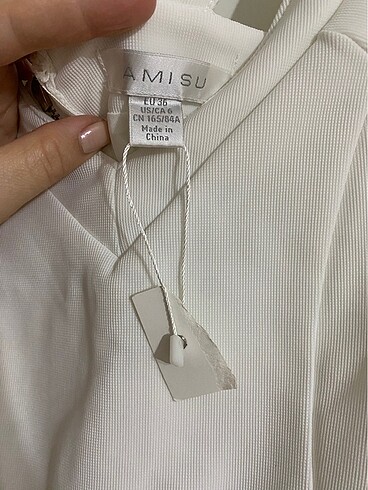 Beyaz Mini Elbise - Görsel 5