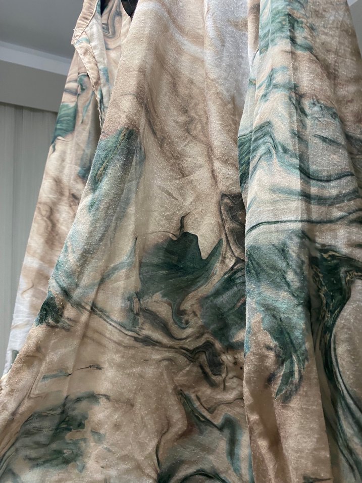 Bej Batik Desenli Gömlek - Görsel 2