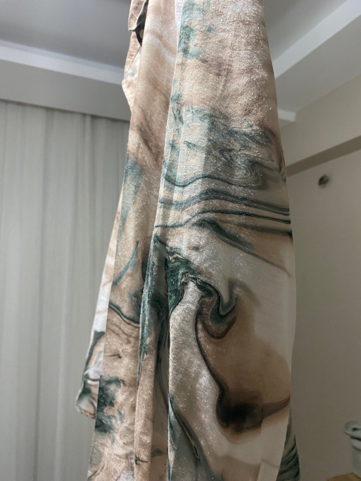 Bej Batik Desenli Gömlek - Görsel 3