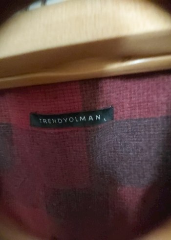 l Beden Bordo Düğmeli Uzun Kollu erkek Gömlek