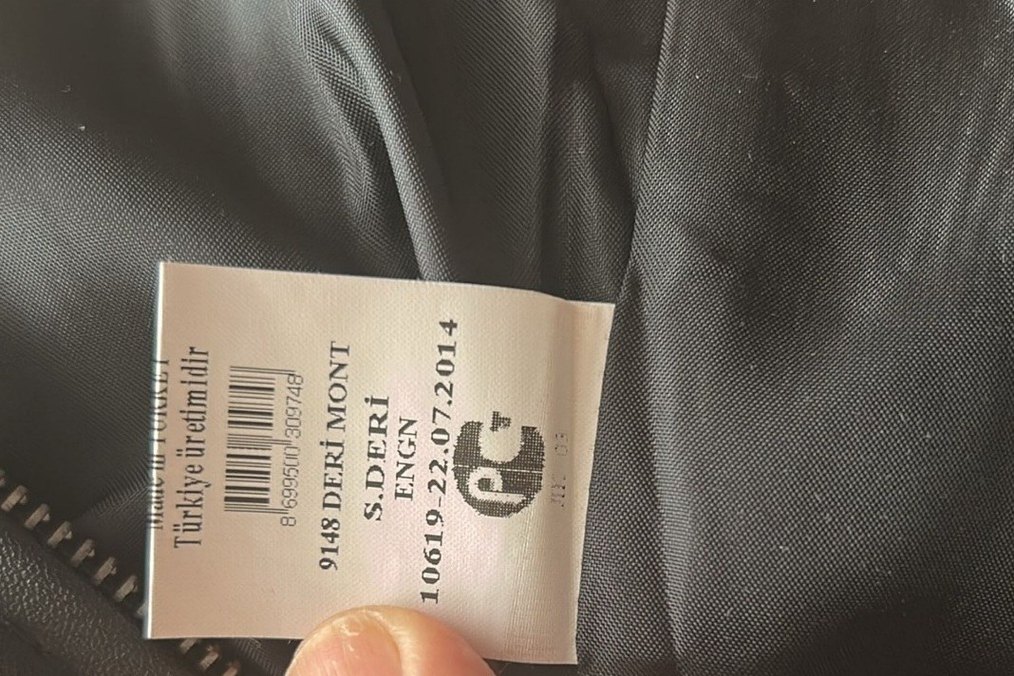 Siyah Deri Kadın Biker Ceket - Görsel 5