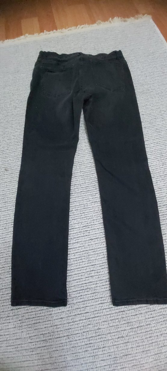 Erkek Siyah Regular Fit Denim Pantolon - Görsel 3