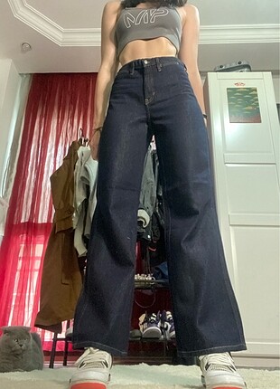 Banana republic wide leg jean