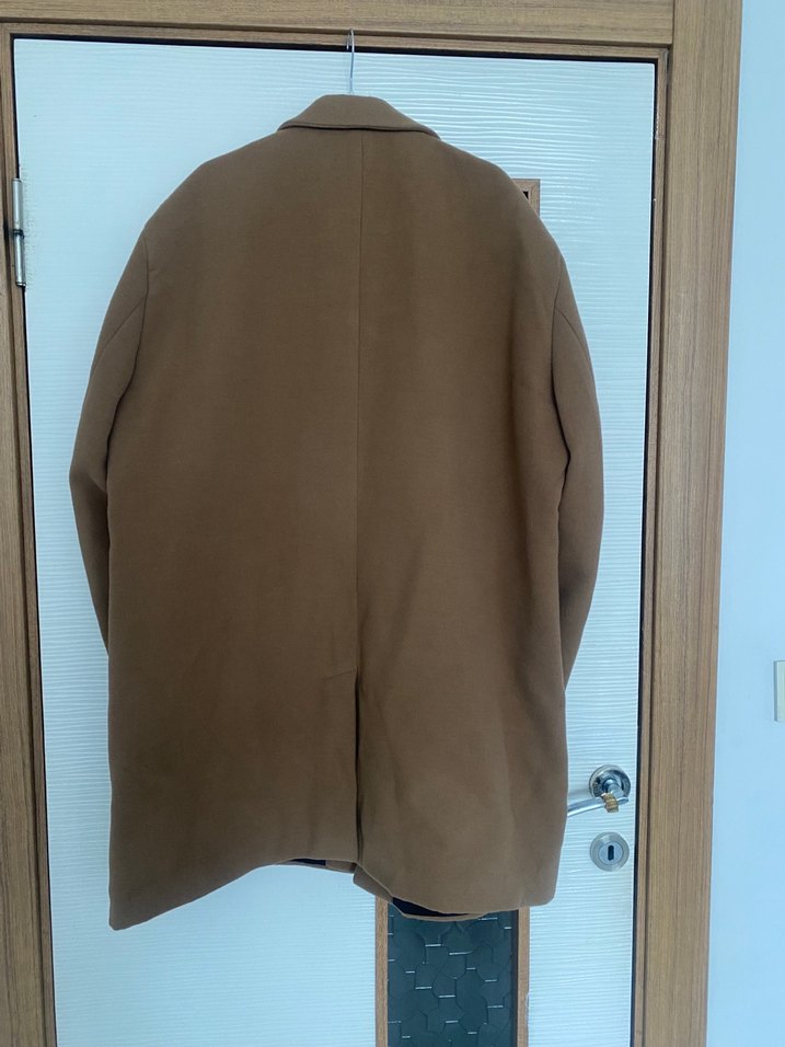 Bej Midi Kadın Kaban - Görsel 4