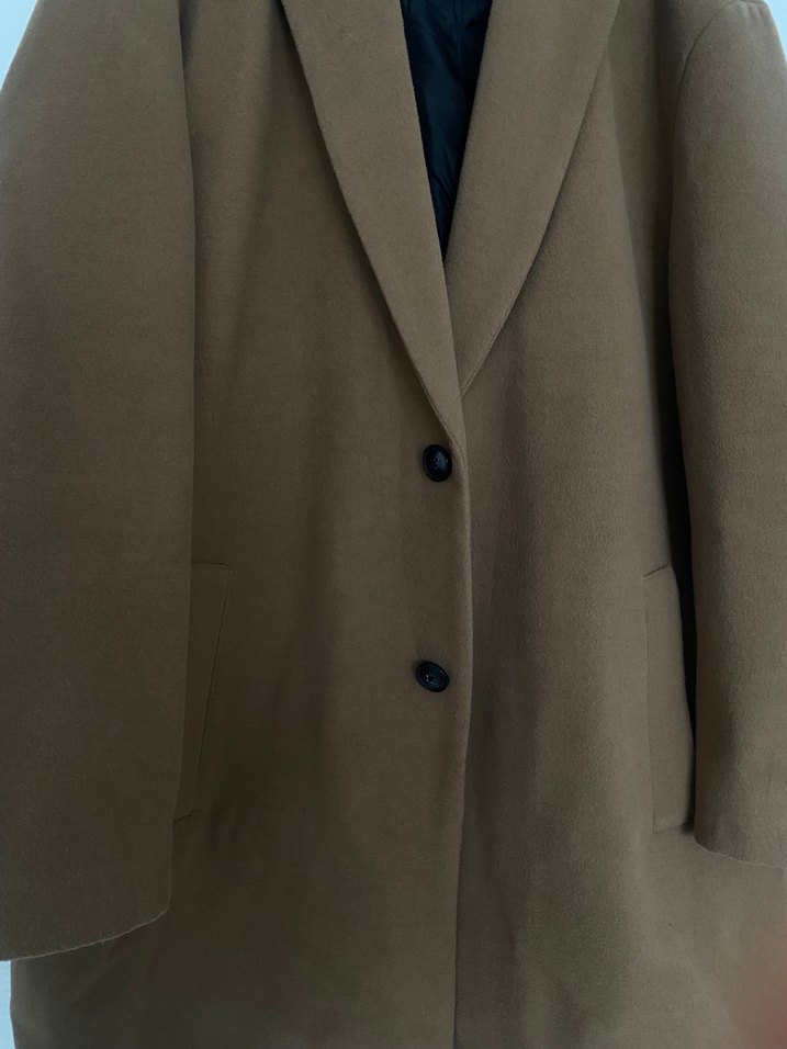 Bej Midi Kadın Kaban - Görsel 3