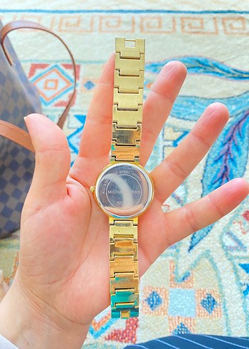 Altın Renkli Kadın Saat, Kayışlı - Görsel 3