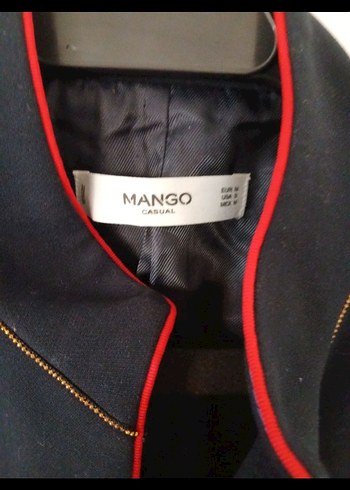 m Beden siyah Renk Mango Askeri Militer Ceket Blazer