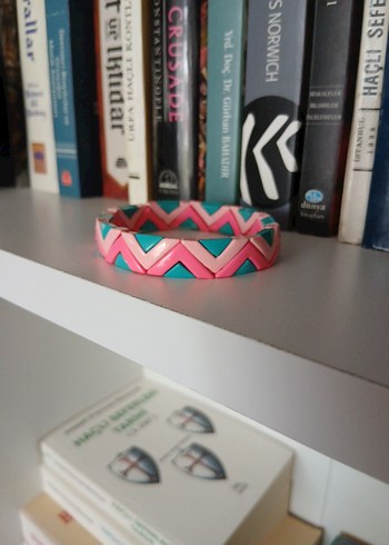 Elastik Porselen Kaplama Zigzag Bileklik - Görsel 3