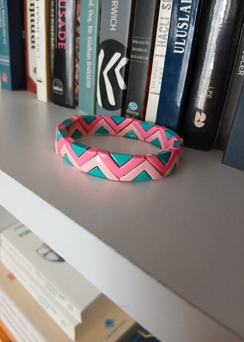 Elastik Porselen Kaplama Zigzag Bileklik - Görsel 6