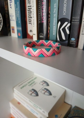 Elastik Porselen Kaplama Zigzag Bileklik - Görsel 5