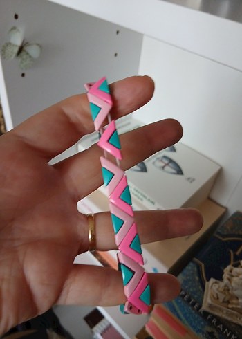 Elastik Porselen Kaplama Zigzag Bileklik - Görsel 4