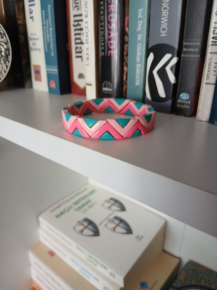 Elastik Porselen Kaplama Zigzag Bileklik - Görsel 5