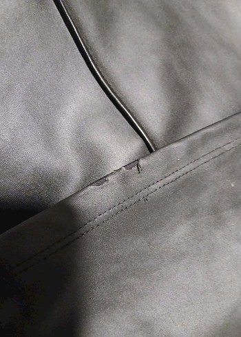 Koton Siyah Suni Deri Bağcıklı Eşofman Altı - Görsel 10