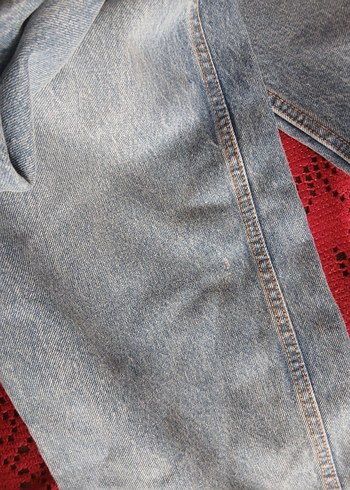 Zara Wide Leg High Rise Slim Fit Kot Pantolon - Görsel 6