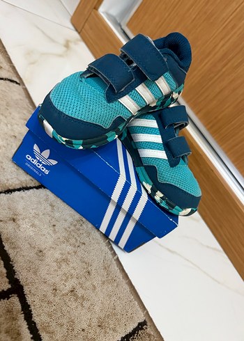Adidas Erkek Çocuk Mavi Spor Ayakkabı Cırtlı