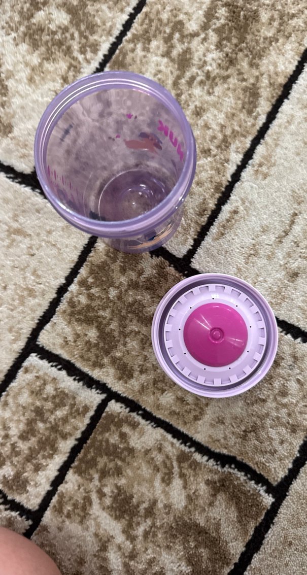 Desenli mor NUK marka bebek bardağı - Görsel 3