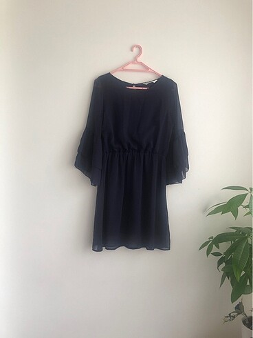 H&M Lacivert H&M abiye elbise
