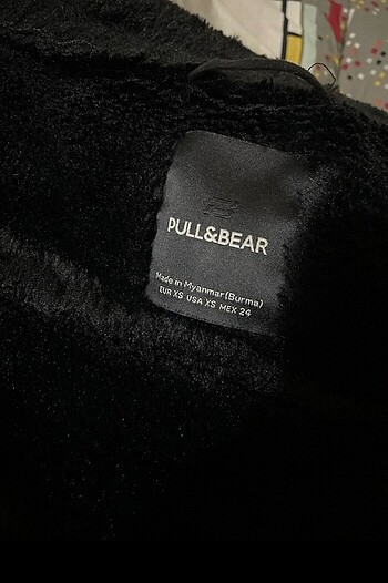 xs Beden siyah Renk Pull and bear biker mont