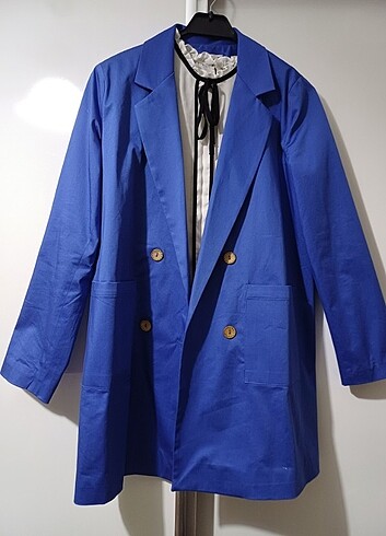 m Beden mavi Renk Blazer ceket