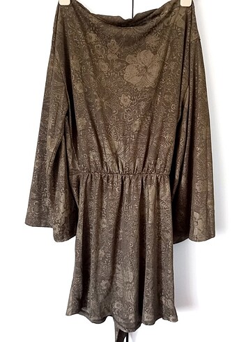 s Beden Zara Vintage Haki Elbise