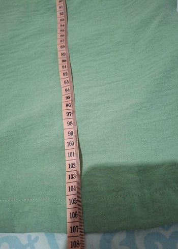 Yeşil Salaş Bohem Kadın Kumaş Pantolon - Görsel 5