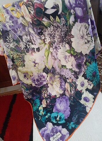 Bona sero kadin ipek eşarp  - Görsel 6