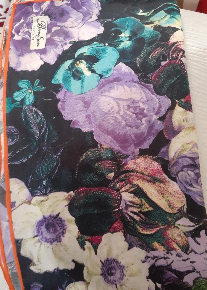 Bona sero kadin ipek eşarp  - Görsel 3