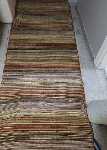 Çok Renkli Çizgili Modern Halı
