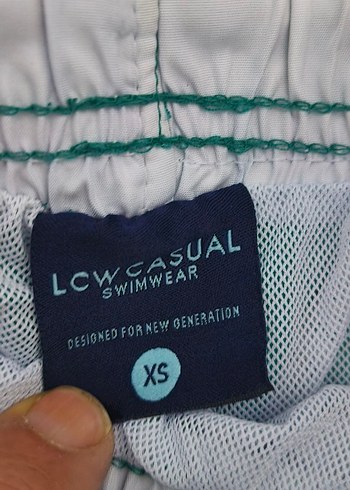 Turkuaz Renkli Erkek Mini Şort - Görsel 2